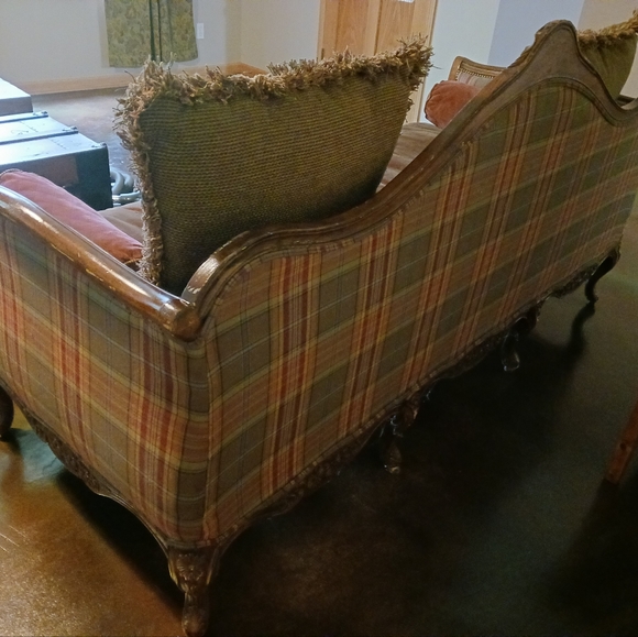 Plunkett Leather & Wood Couch - Picture 16 of 16